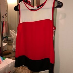 Multicolor silky top